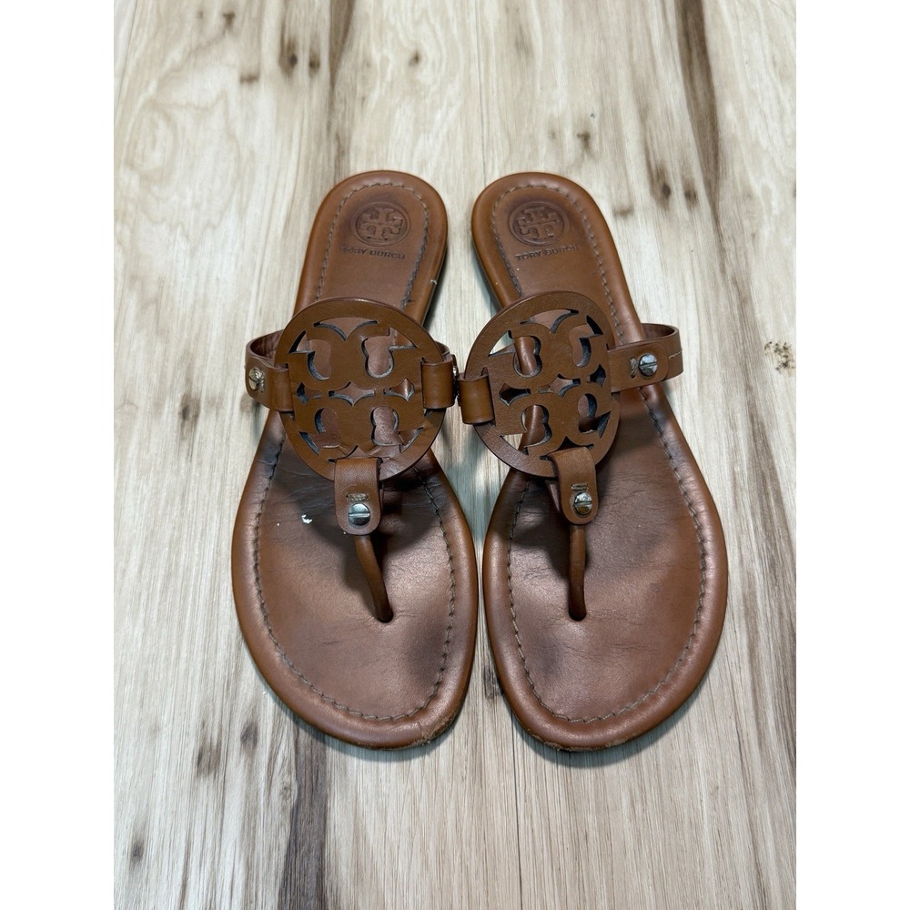 Tory Burch Women's Miller Sandals Brown Size 8